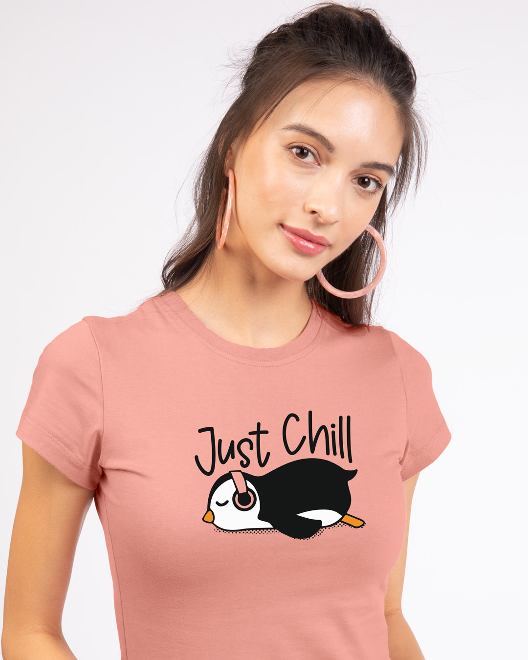 Snow penguin shirt womens t-shirt