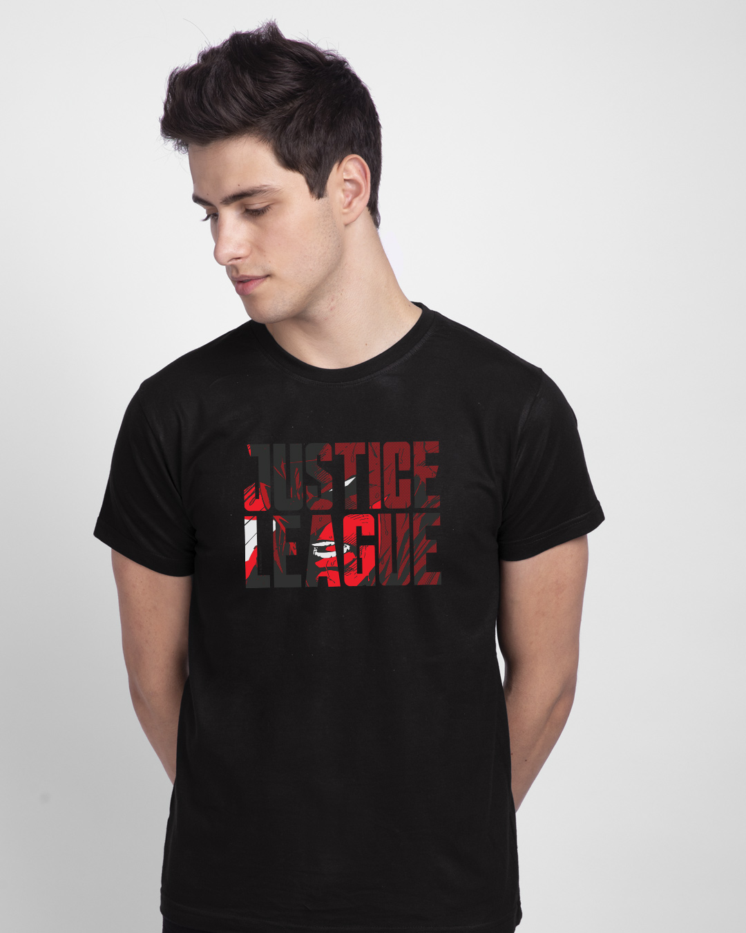 Shop Justice Half Sleeve T-Shirt (DCL)-Back