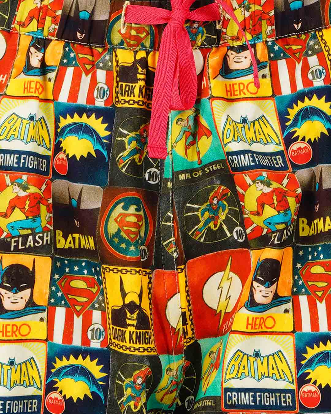 Shop Justice League Retro Comic Covers Women Pyjamas Multi-Back