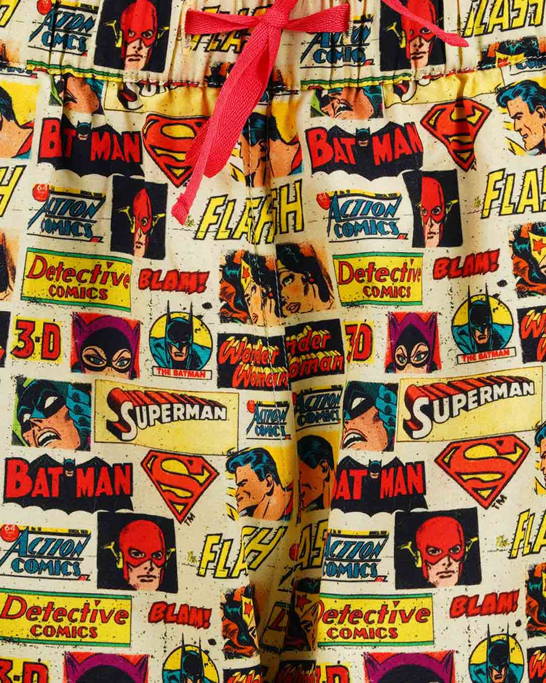 Shop Justice League Superhero Women Pyjamas Multi-Back