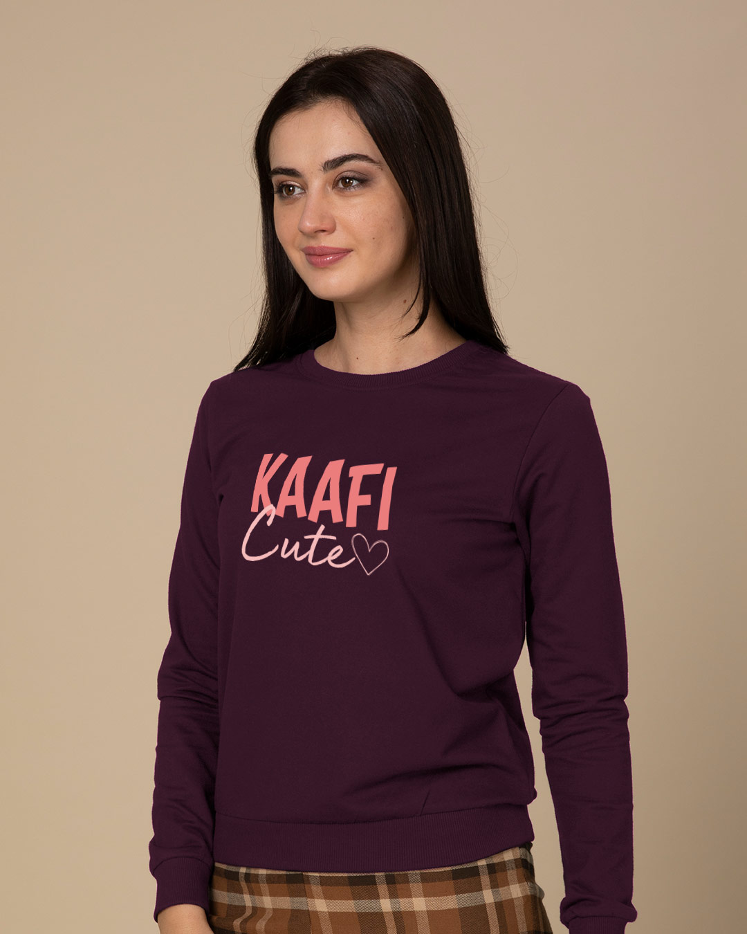 Shop Kaafi Cute Light Sweatshirt-Back