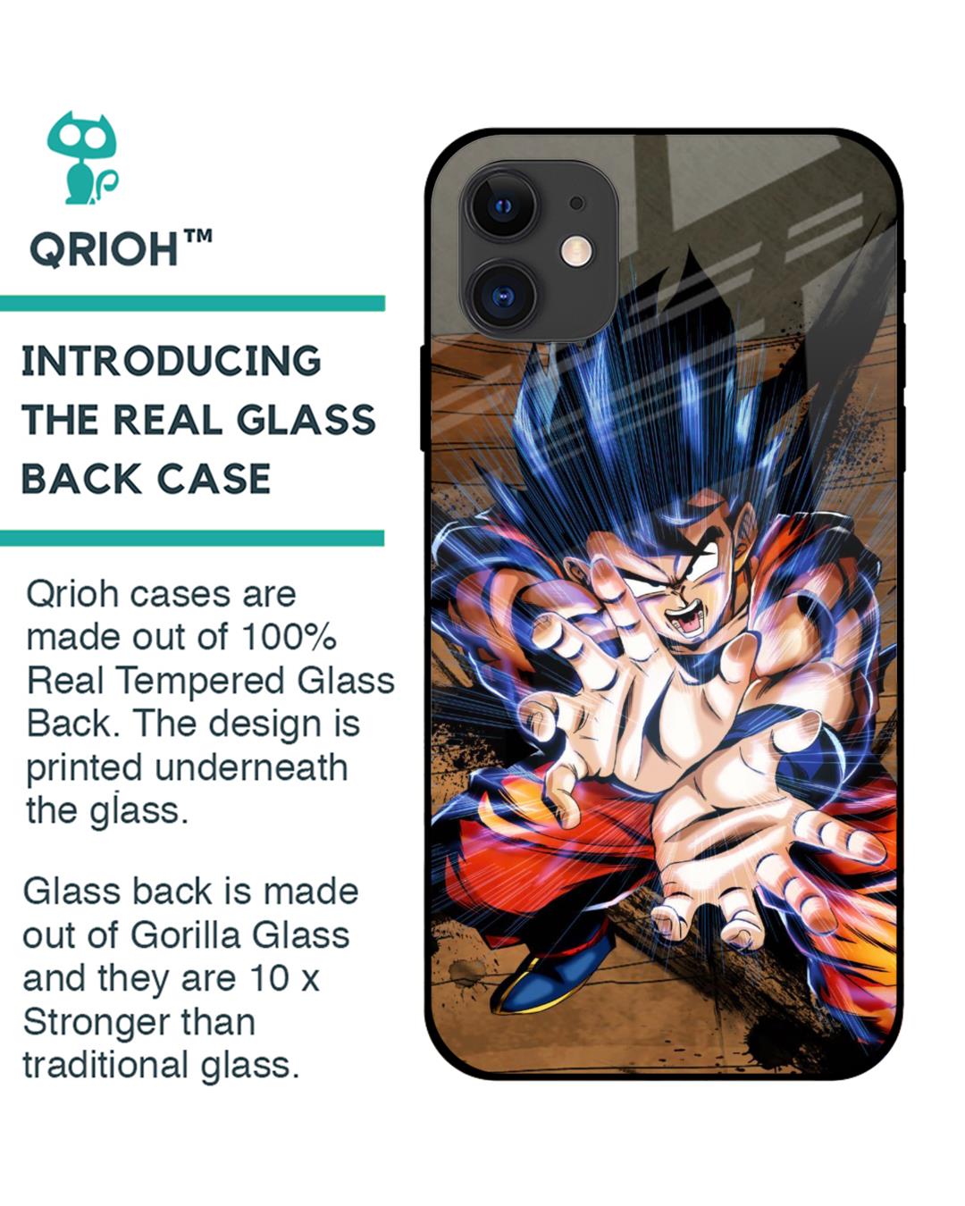 Shop Kakaroto Premium Glass Case for Apple iPhone 12 (Shock Proof,Scratch Resistant)-Back