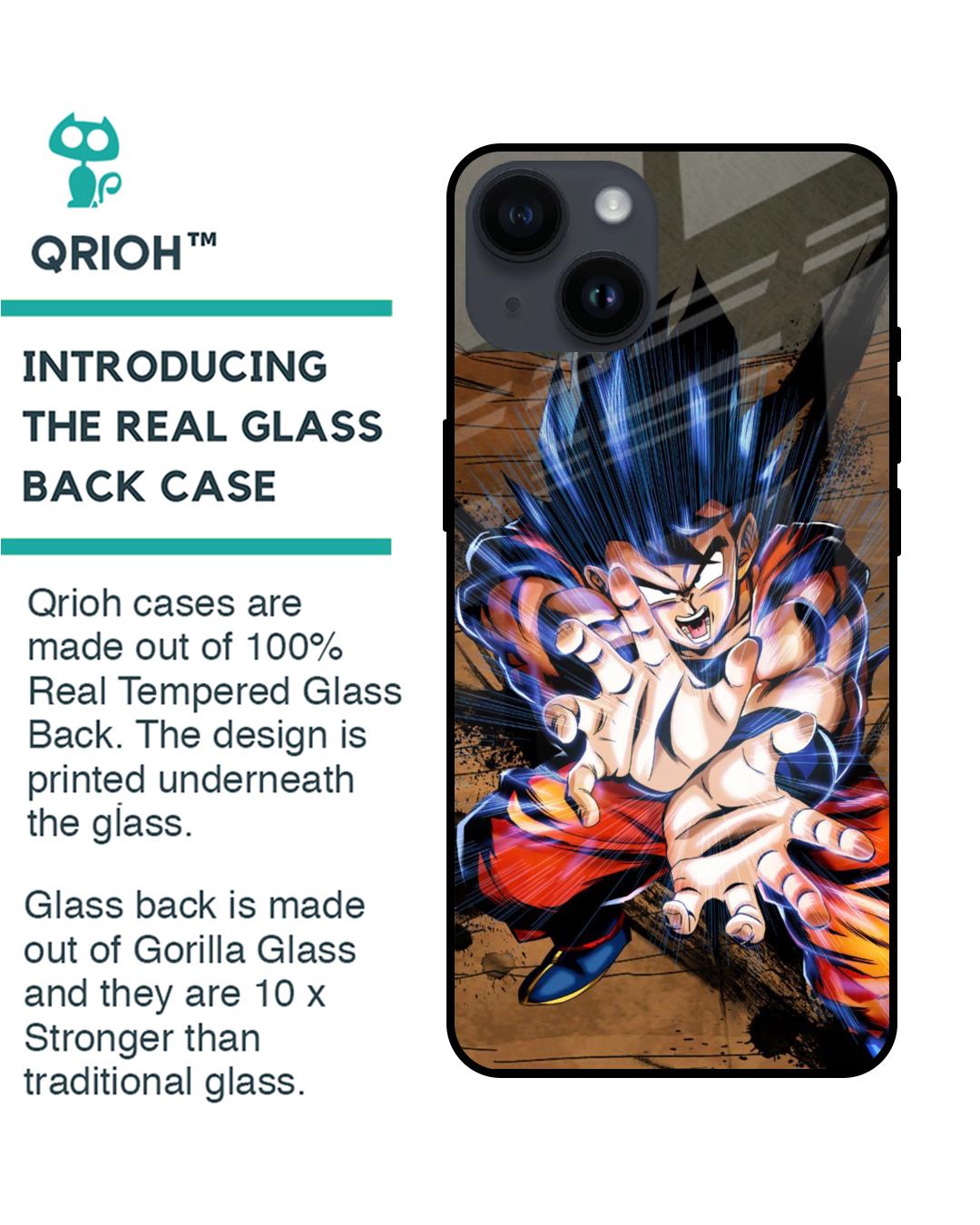 Shop Kakaroto Premium Glass Case for Apple iPhone 14 (Shock Proof,Scratch Resistant)-Back