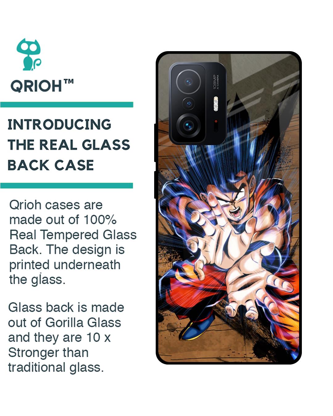 Shop Kakaroto Premium Glass Case for Mi 11T Pro 5G (Shock Proof,Scratch Resistant)-Back