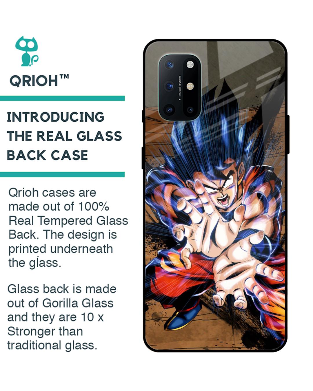 Shop Kakaroto Premium Glass Case for OnePlus 8T (Shock Proof,Scratch Resistant)-Back