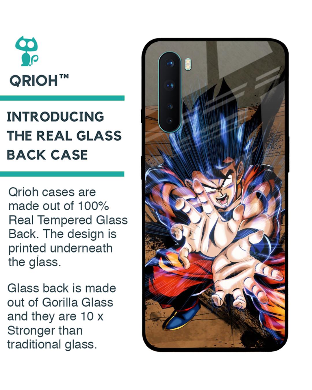 Shop Kakaroto Premium Glass Case for OnePlus Nord (Shock Proof,Scratch Resistant)-Back