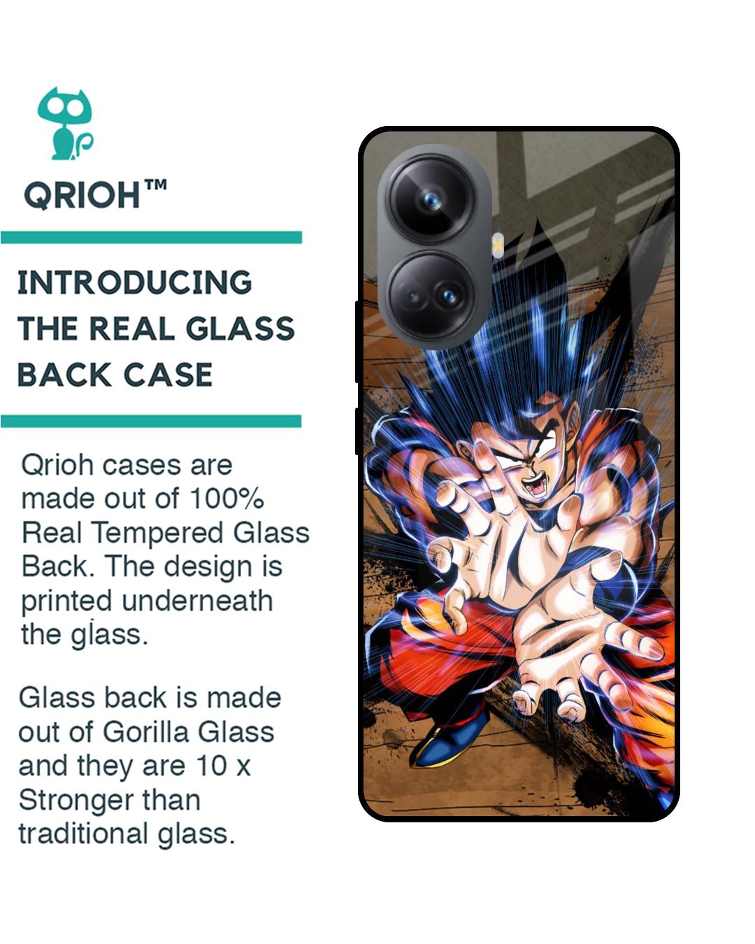 Shop Kakaroto Premium Glass Case for Realme 10 Pro+ 5G(Shock Proof, Scratch Resistant)-Back