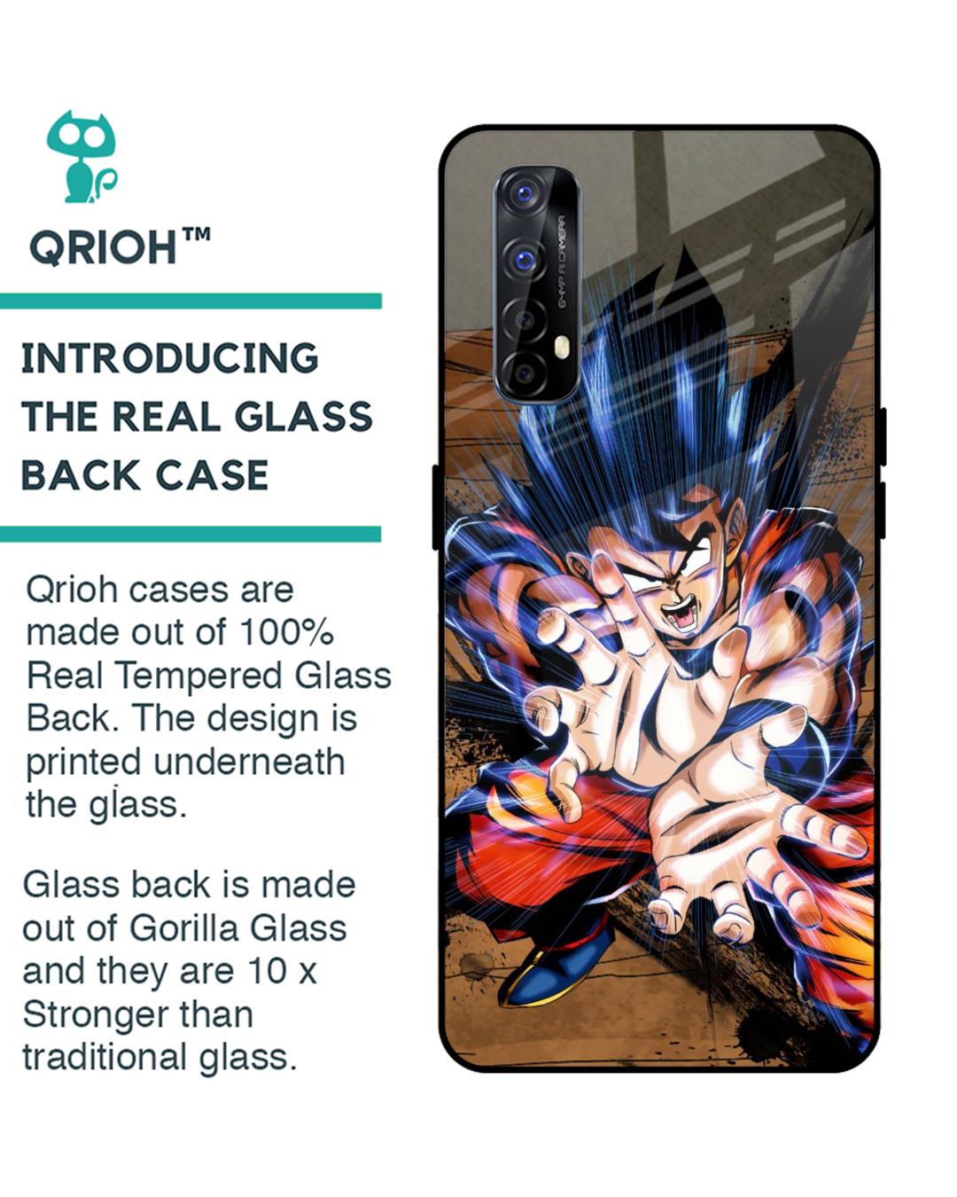 Shop Kakaroto Premium Glass Case for Realme Narzo 20 Pro (Shock Proof, Scratch Resistant)-Back