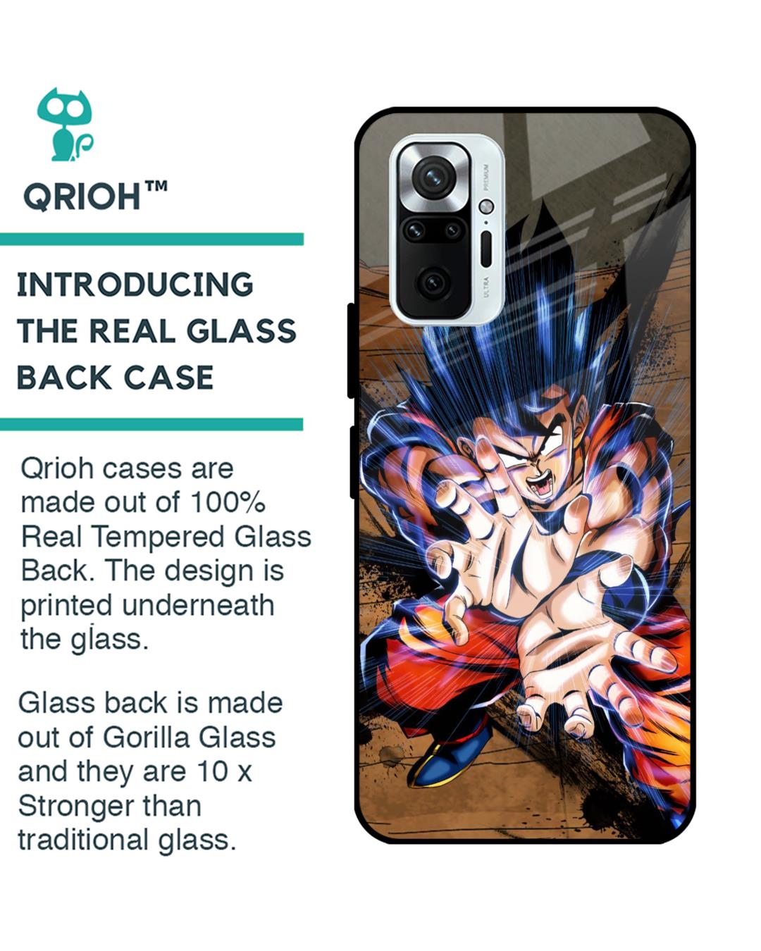 Shop Kakaroto Premium Glass Case for Redmi Note 10 Pro (Shock Proof,Scratch Resistant)-Back