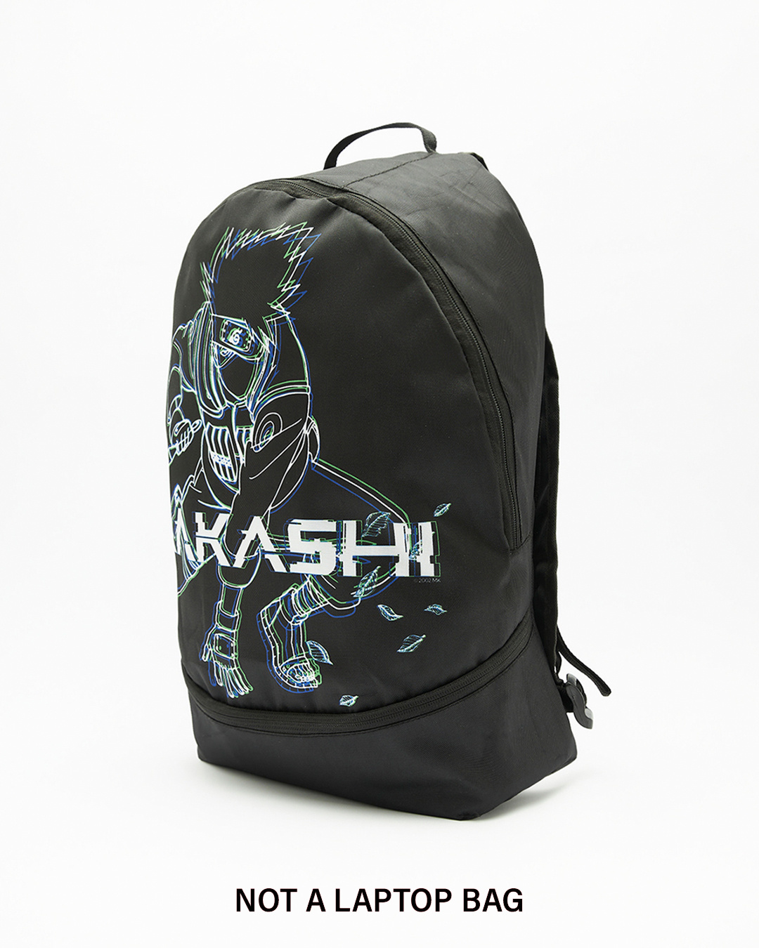Shop Unisex Black Kakashi Chidori Printed Small Backpack-Back