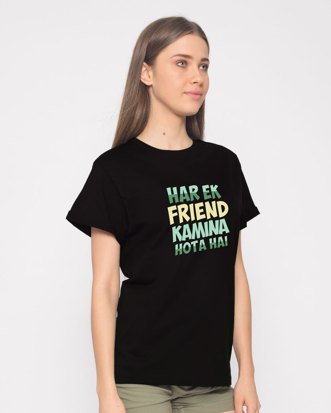 Shop Kamina Friend Boyfriend T-Shirt-Back