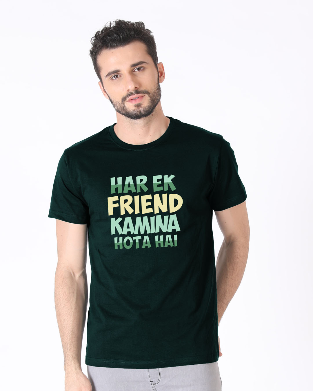 Shop Kamina Friend Half Sleeve T-Shirt-Back