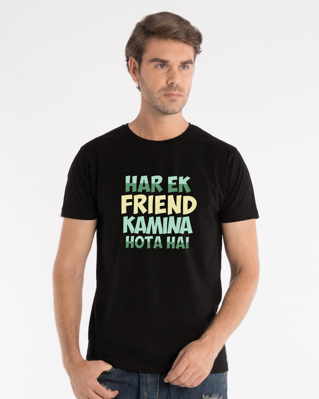 Shop Kamina Friend Half Sleeve T-Shirt-Back