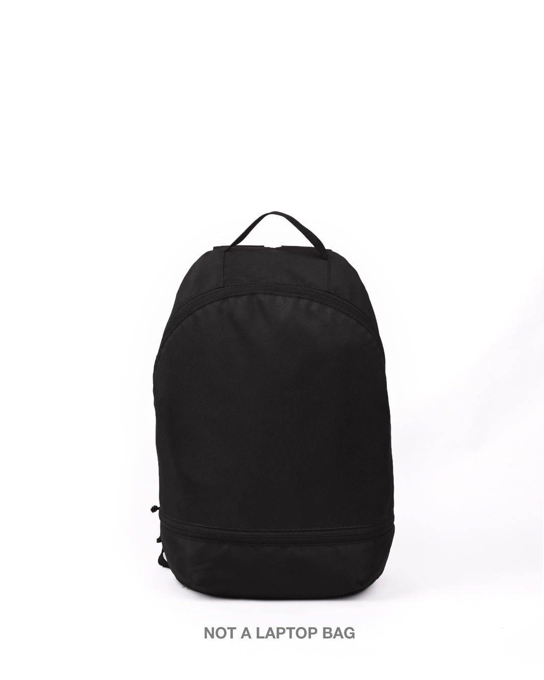plain black backpack