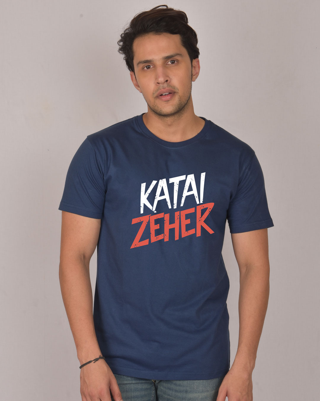 Shop Katai Zeher Half Sleeve T-Shirt-Back