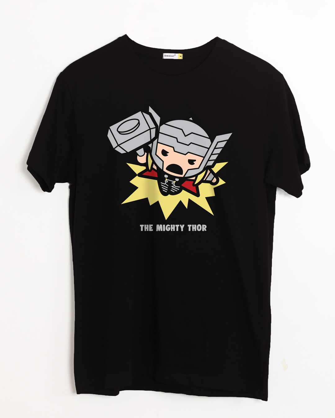 

Kawaii Thor Half Sleeve T-Shirt (AVL) Men' Printed T-Shirts Bewakoof.com, Black