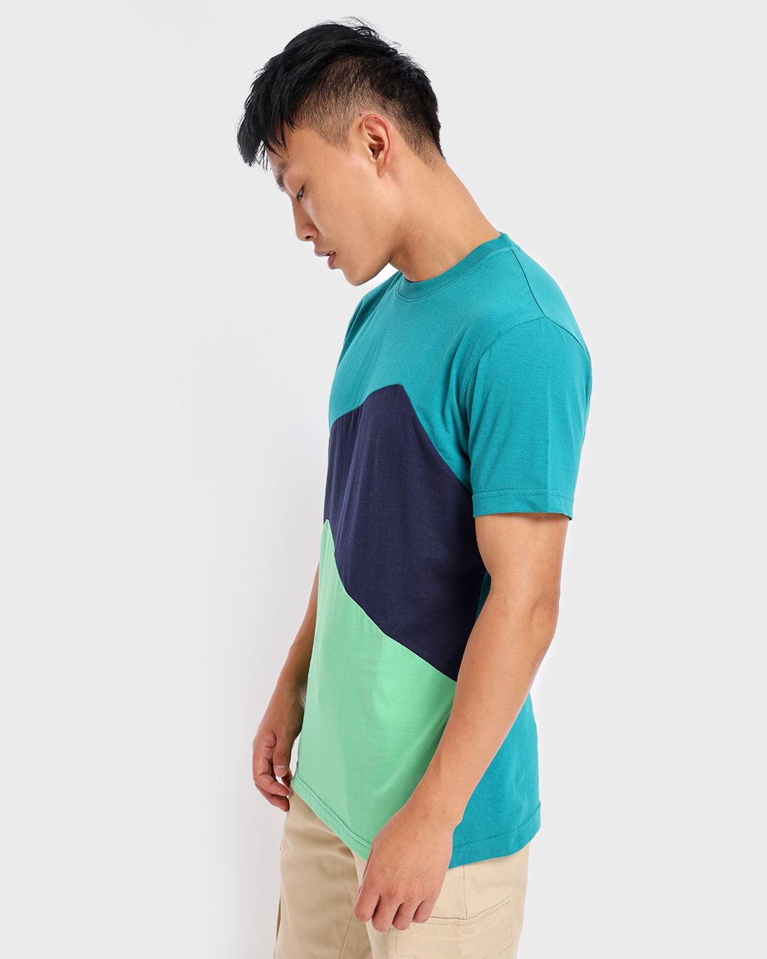 Shop Men's Kayaking Color Block T-shirt-Back