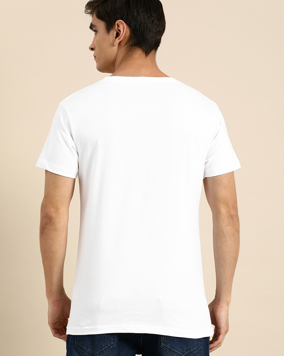 Shop Keep Calm And Meditate Half Sleeve T-Shirt-Back
