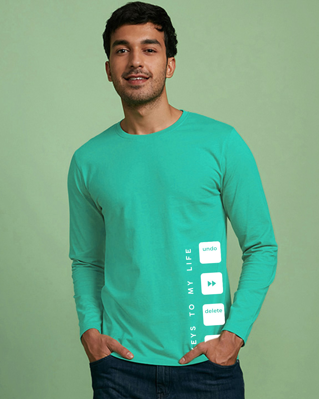 Shop Keys To Life Full Sleeve T-Shirt-Back