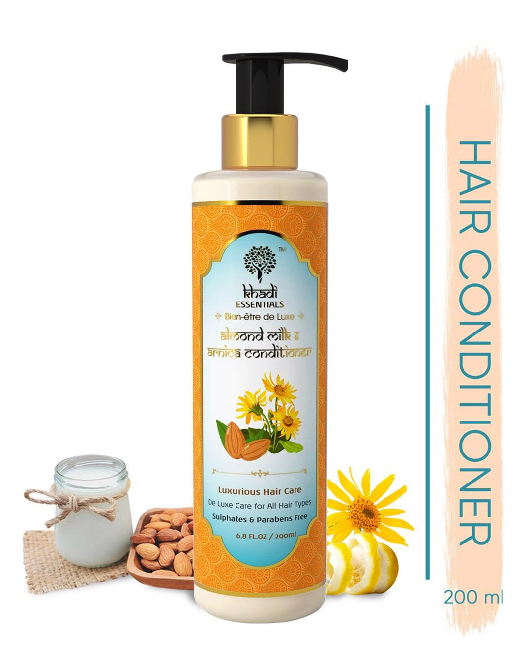 Shop Almond Milk & Arnica Hair Conditioner For Luxurious Smooth Hair Care-Back