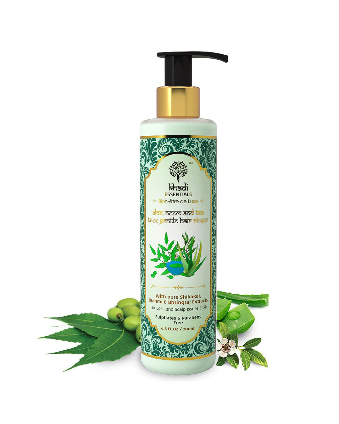 Buy Khadi Essentials Anti Dandruff Shampoo with Methi Aloe Vera, Neem ...