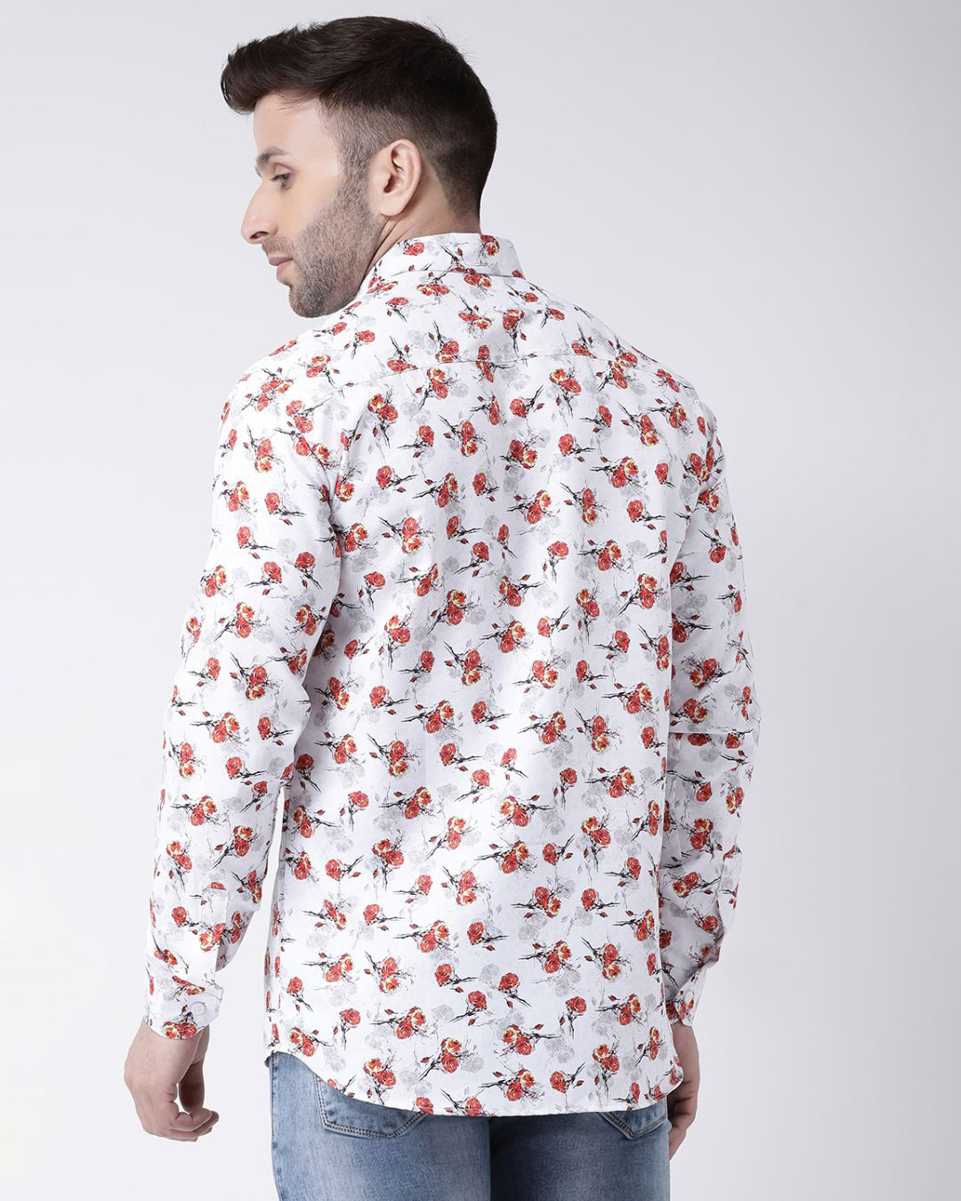 Shop Full Sleevess Cotton Casual Printed Shirt-Back