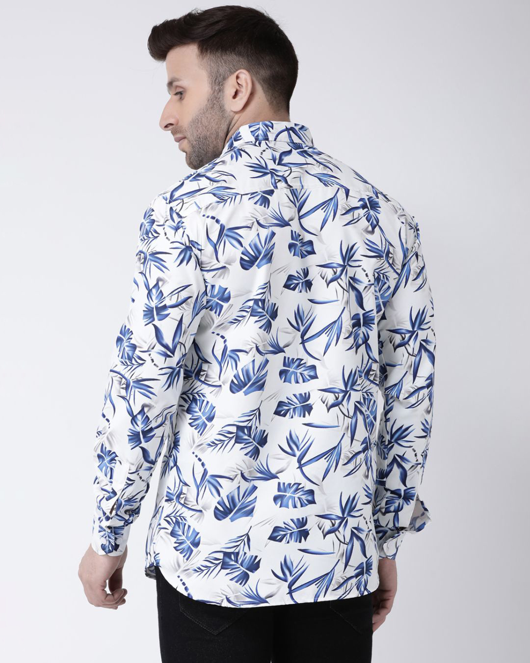 Shop Full Sleevess Cotton Casual Printed Shirt-Back
