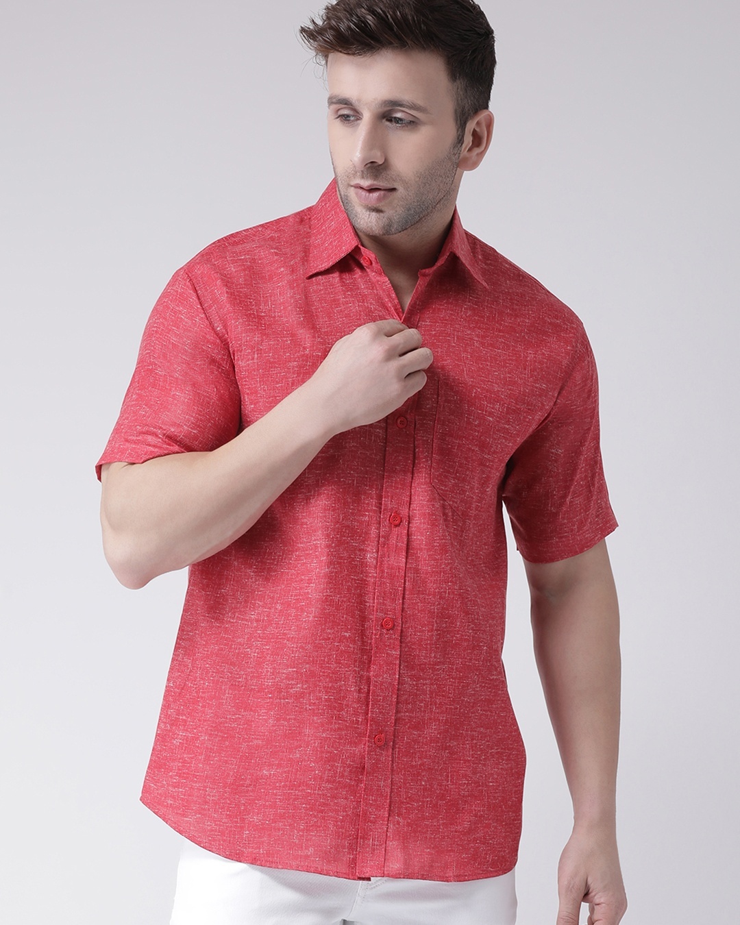 Shop Men's Red Casual Shirt-Back