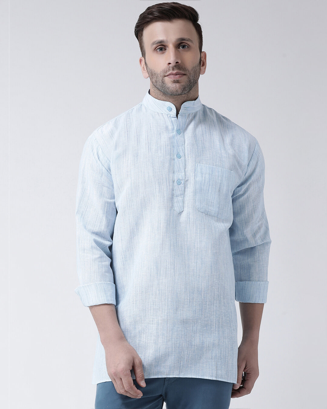 Buy Riag Mens Short Kurta Full Sleeves Online at Bewakoof