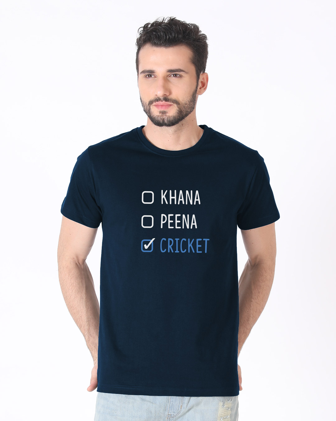 Shop Khana Peena Cricket Half Sleeve T-Shirt-Back