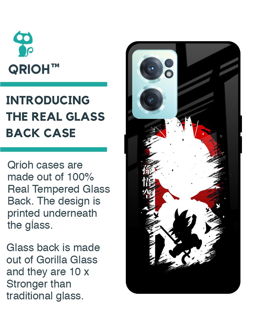 Shop Kid Goku Premium Glass Case for OnePlus Nord CE 2 5G (Shock Proof,Scratch Resistant)-Back