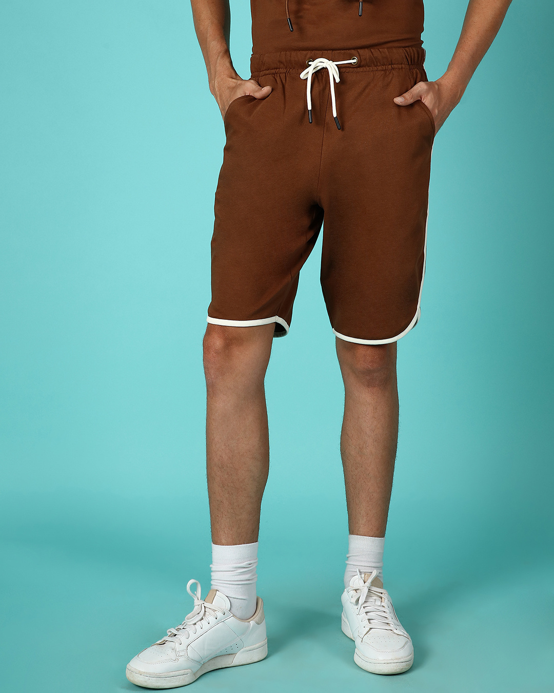 Shop Men's Killer Brown Basic Shorts-Back