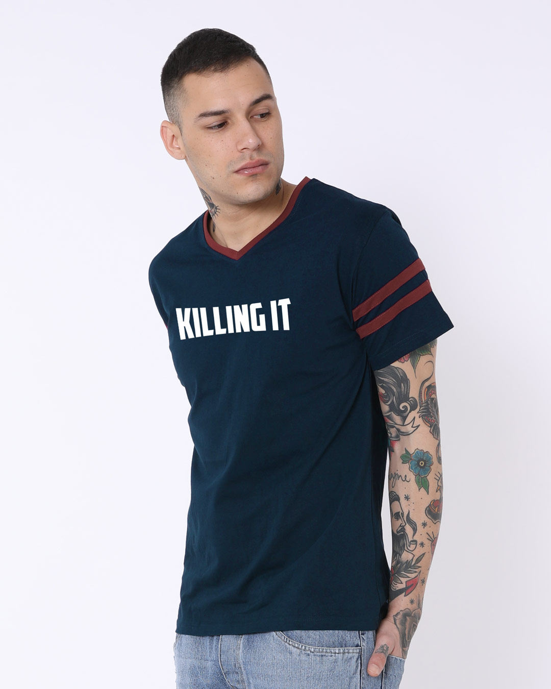 striped t shirts mens online