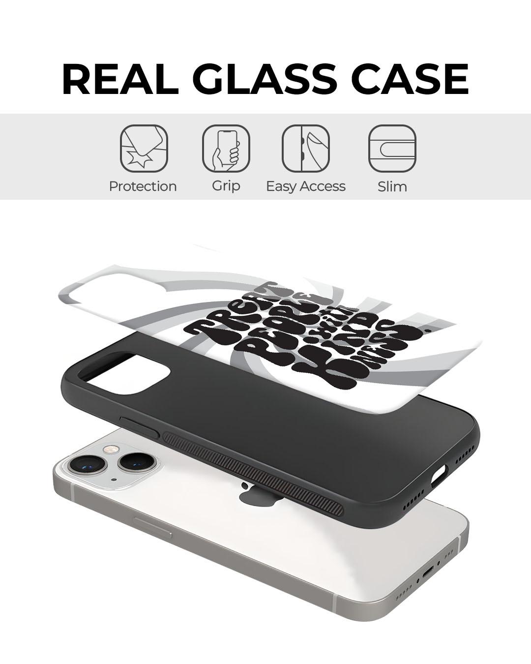 Shop Kind Mode Premium Glass Cover for Apple iPhone 12-Back