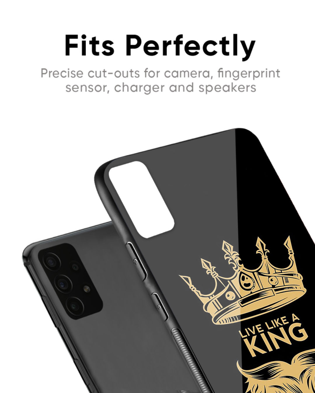 Shop King Life Premium Glass Case for Redmi Note 12 Pro+ 5G (Shock Proof, Scratch Resistant)-Back