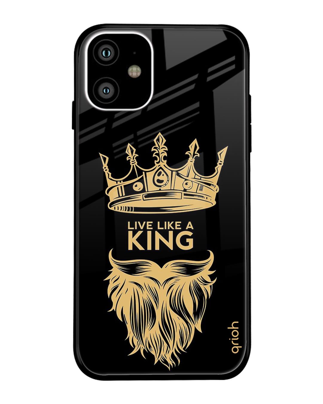 Buy King Life Printed Premium Glass Cover For iPhone 11 (Impact ...
