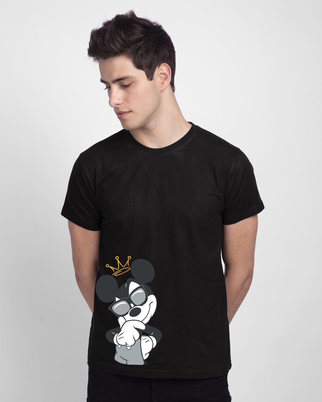 Shop King Mickey Half Sleeve T-Shirt-Back