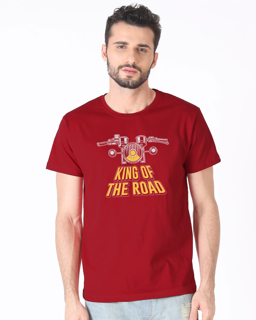 Shop King Of The Road Half Sleeve T-Shirt-Back