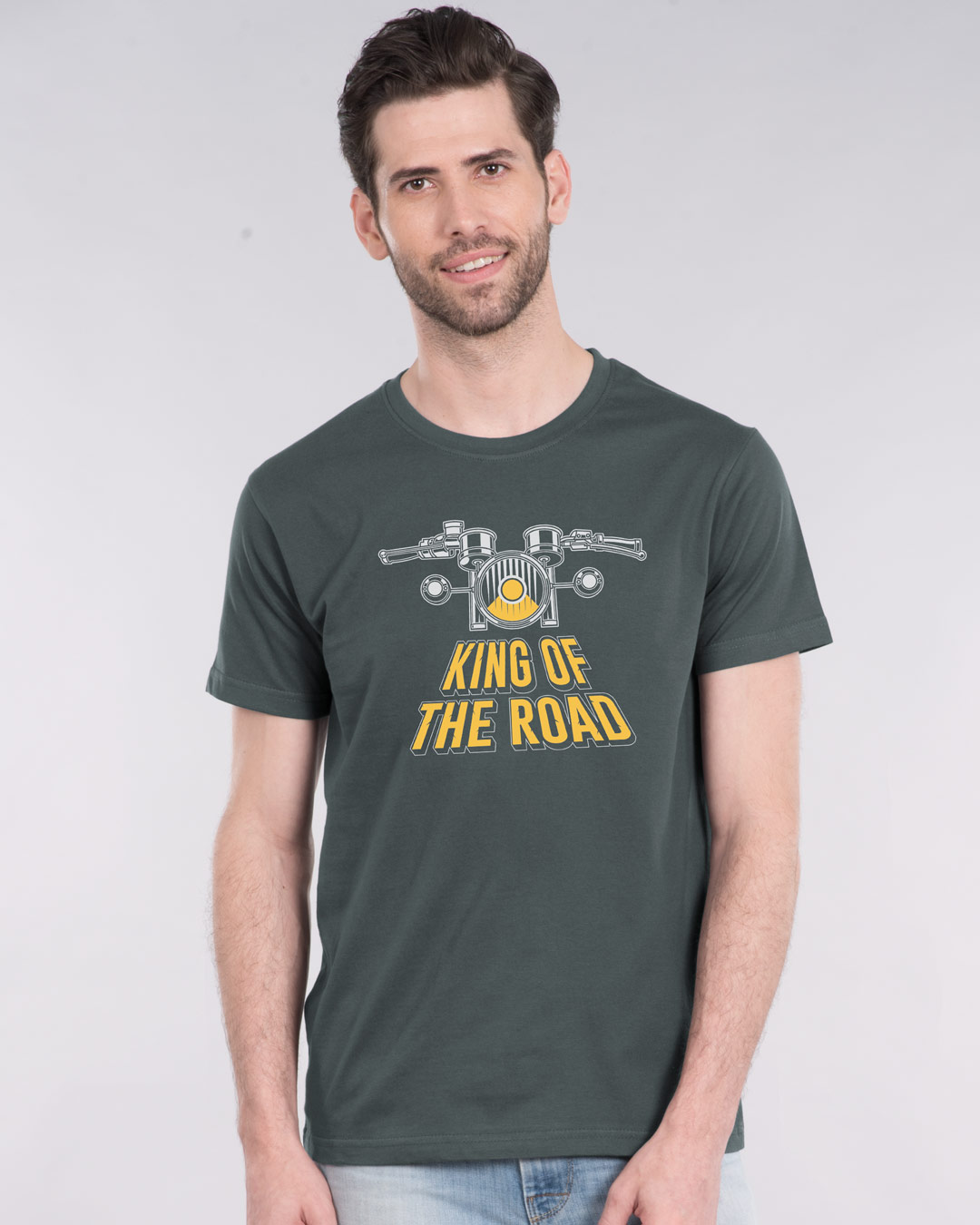 Buy King Of The Road Half Sleeve TShirt for Men Online at Bewakoof