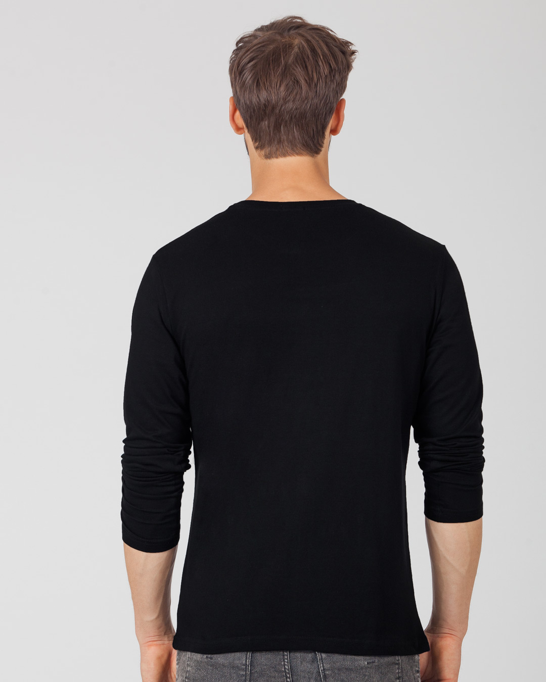 Shop KKR Foil Logo Full Sleeve T-Shirt-Back