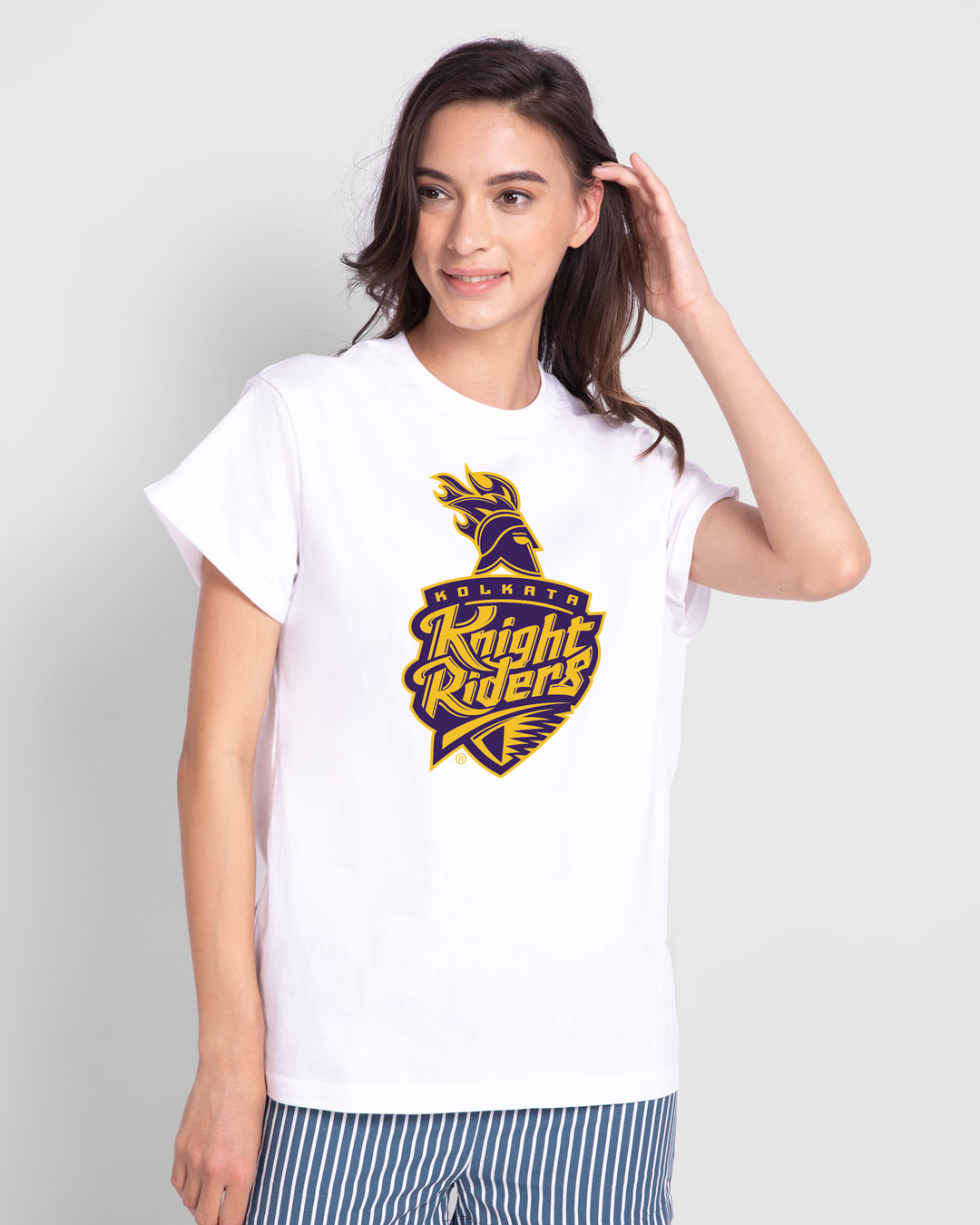 kkr white t shirt