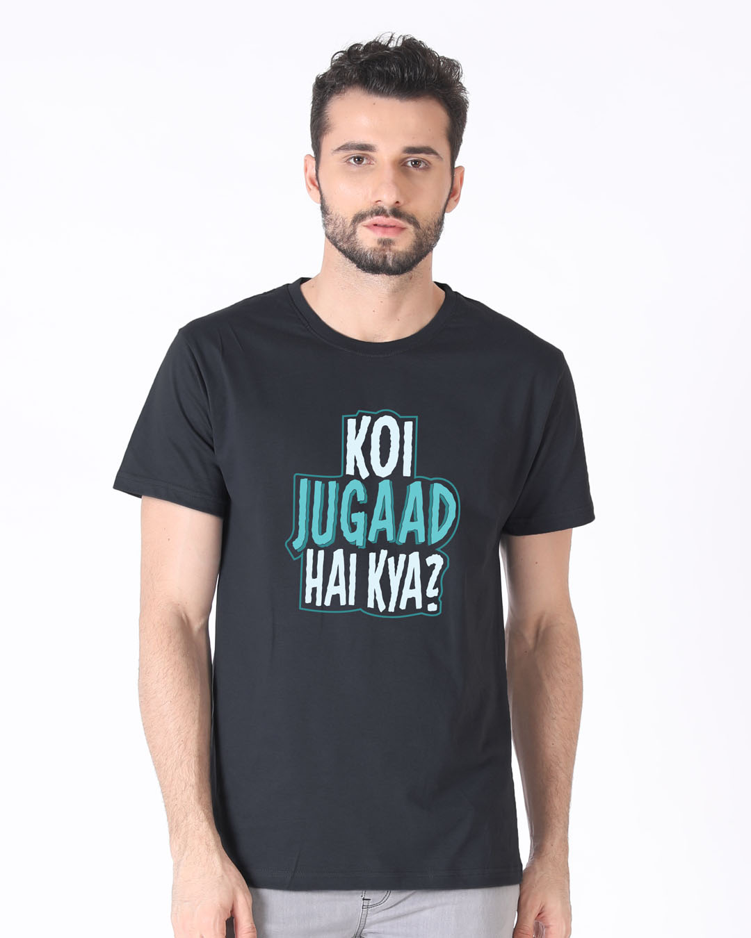 Shop Koi Jugaad Hai Kya Half Sleeve T-Shirt-Back