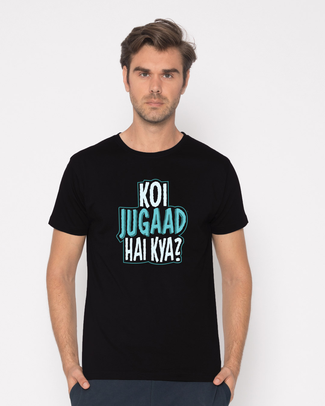 Shop Koi Jugaad Hai Kya Half Sleeve T-Shirt-Back