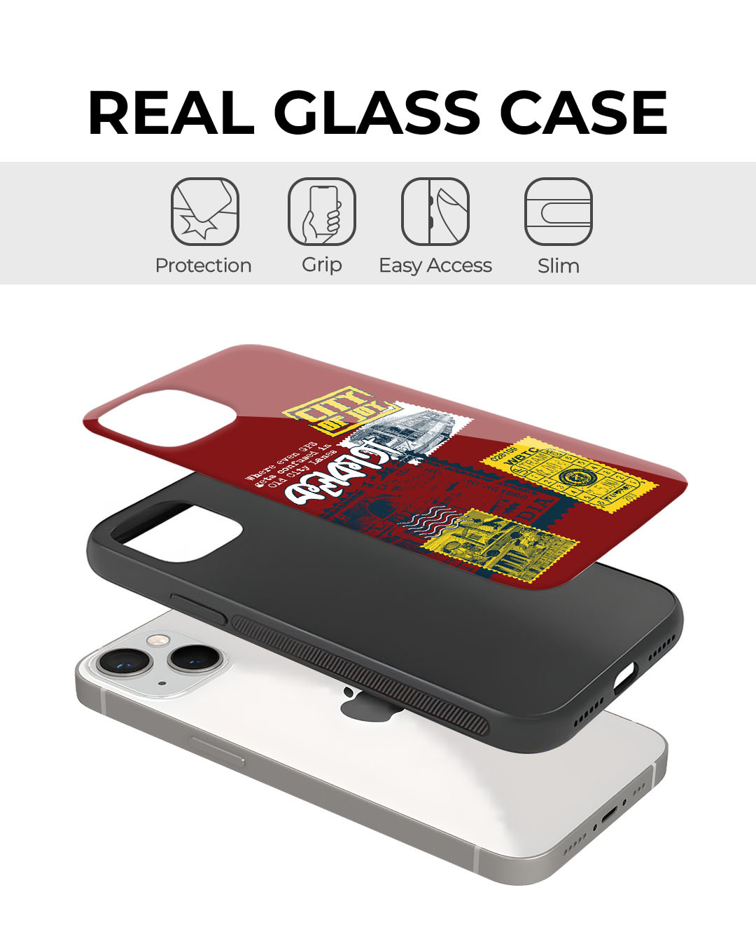 Shop Kolkata Chronicles Premium Glass Cover for Apple iPhone 13 Pro-Back
