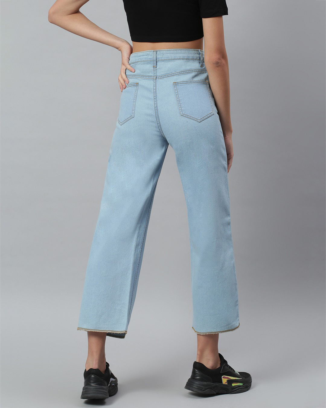 Shop Women's Blue High Rise Jeans-Back