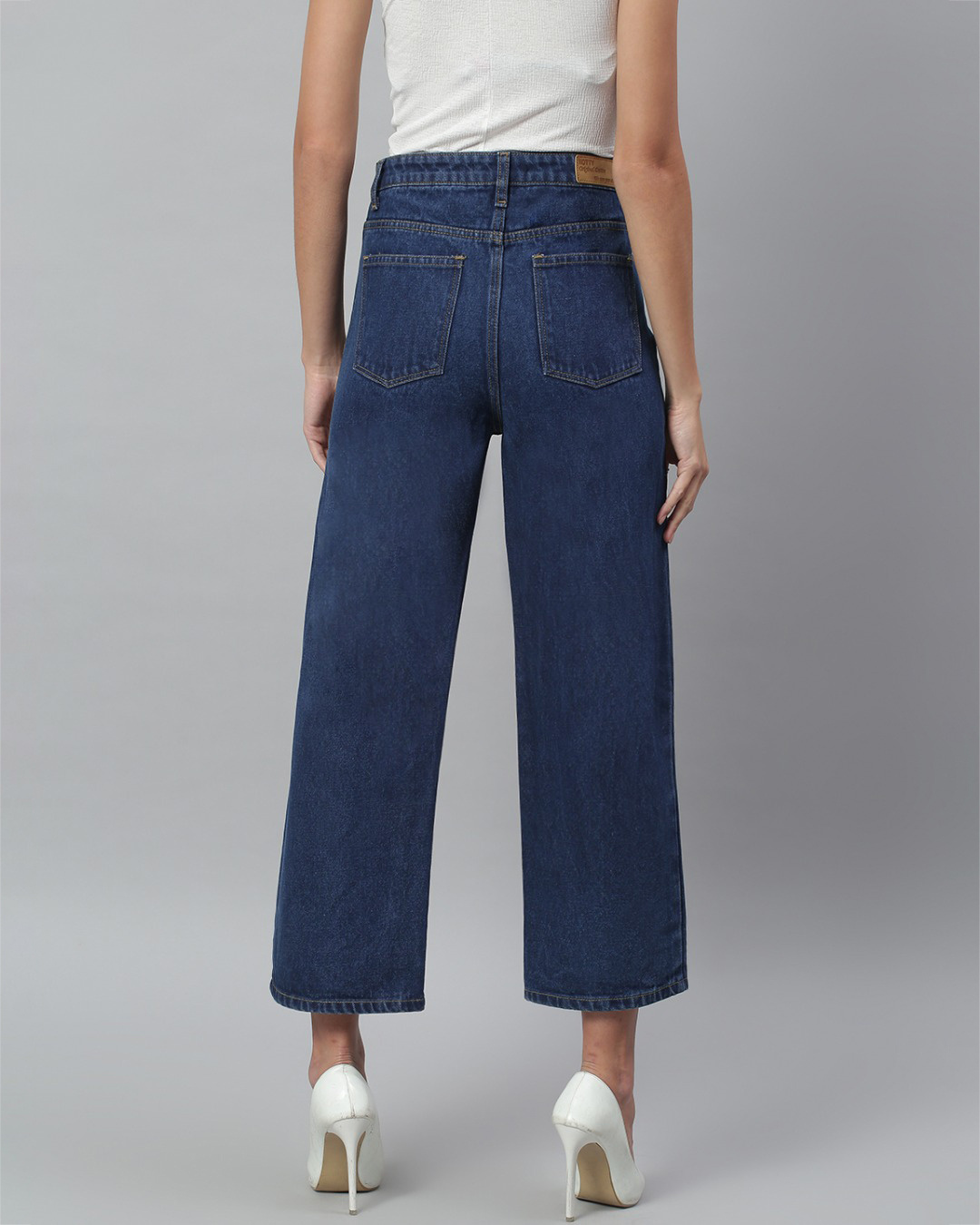 Shop Women's Blue Mid Rise Jeans-Back