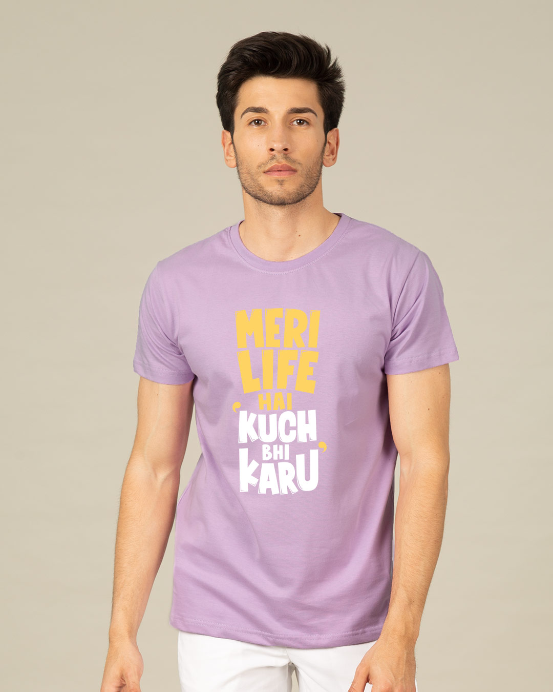 Shop Kuch Bhi Karu Half Sleeve T-Shirt-Back