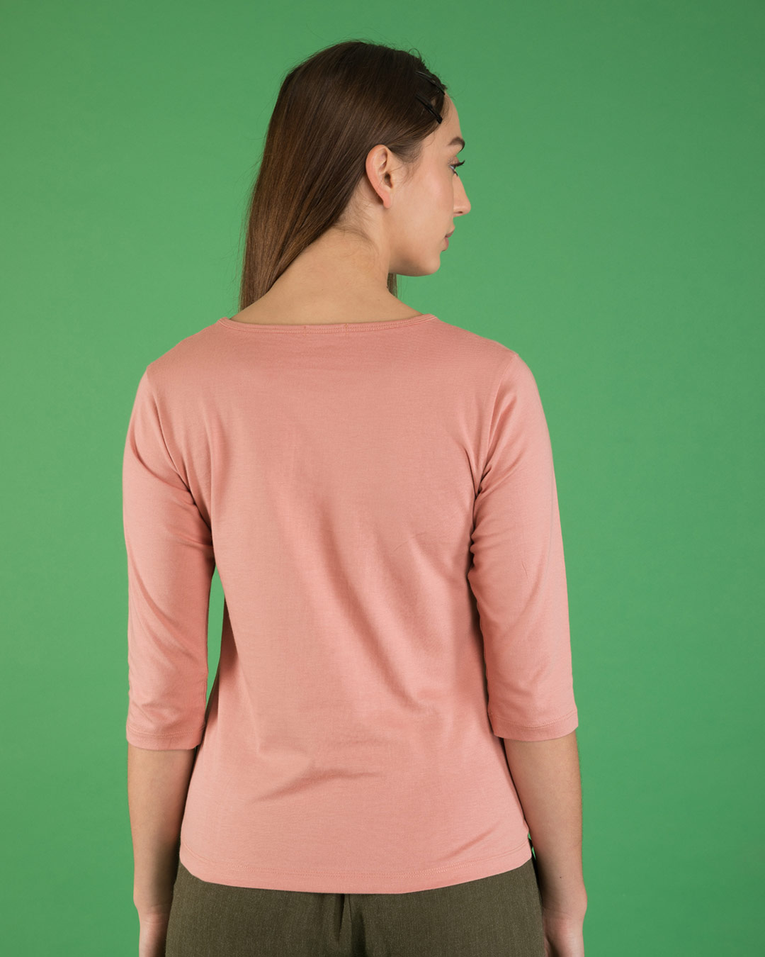 Shop Late And Not Sorry Round Neck 3/4th Sleeve T-Shirt-Back