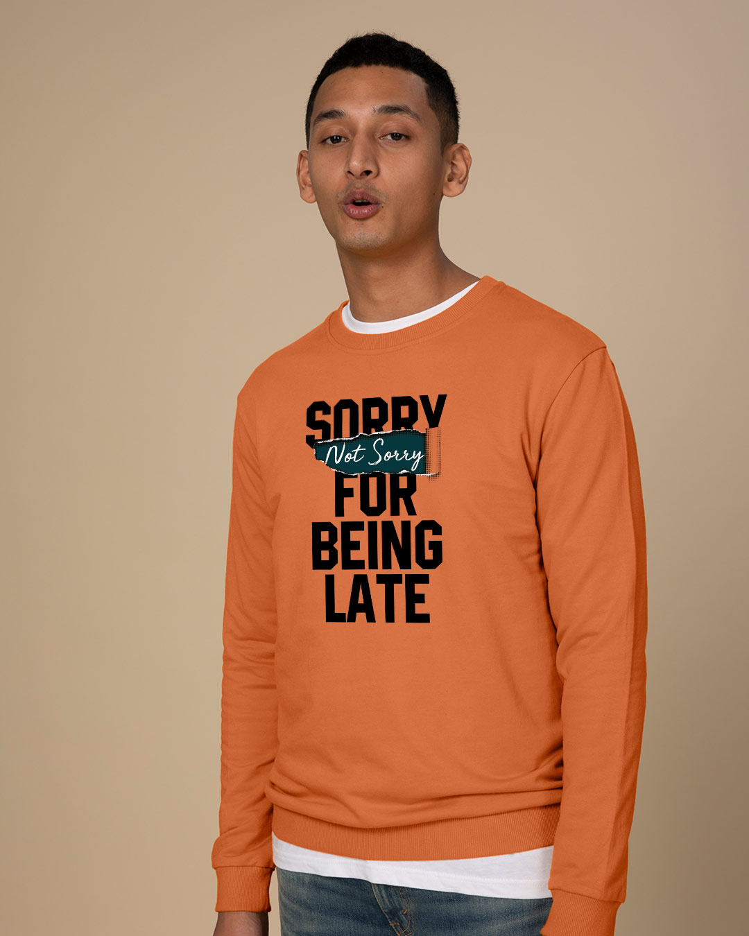Shop Late And Not Sorry Sweatshirt-Back