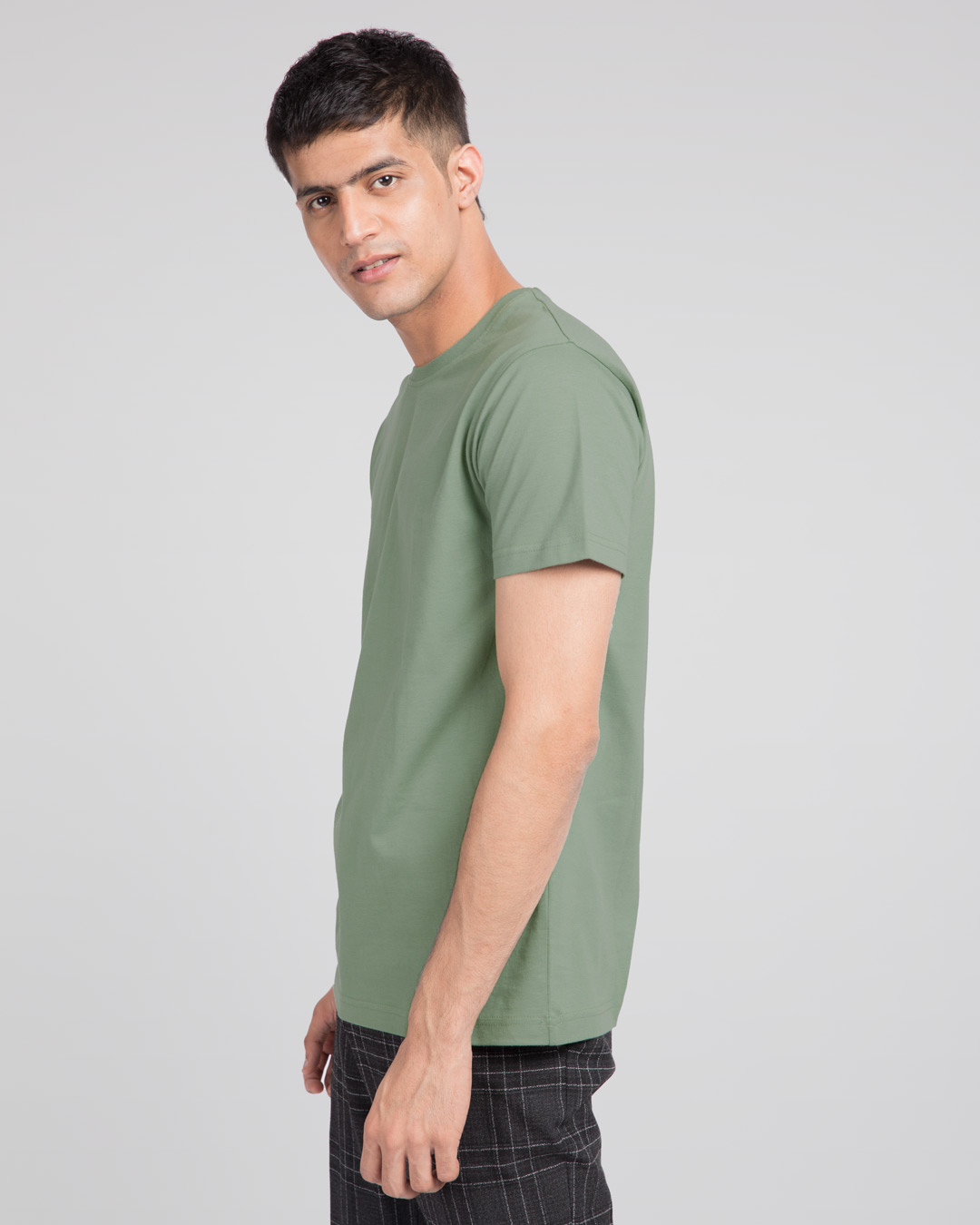 Shop Laurel Green Half Sleeve T-Shirt-Back